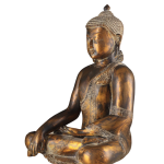 Handcrafted Fine Brass Buddha Statue | Bhoomisparsha Mudra | 15" Height | Traditional Indian Artistry | Premium Collection | Sacred Art | Jaipurio